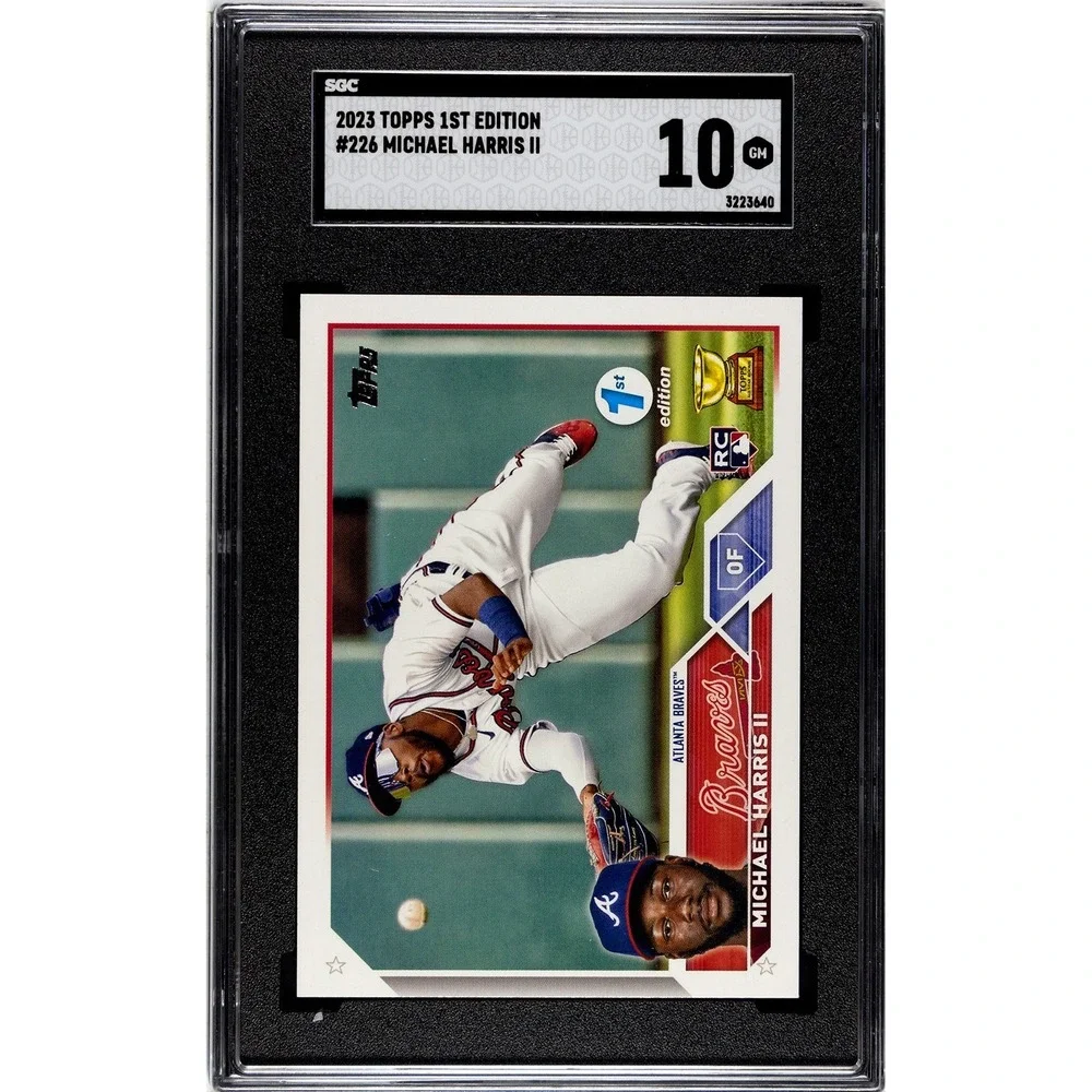 2023 TOPPS 1ST EDITION #226 MICHAEL HARRIS II (RC) SGC 10 GEM